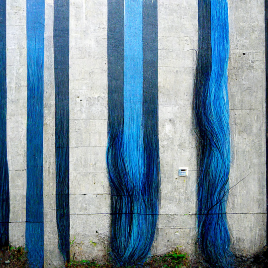 Strands of Blue and Grey