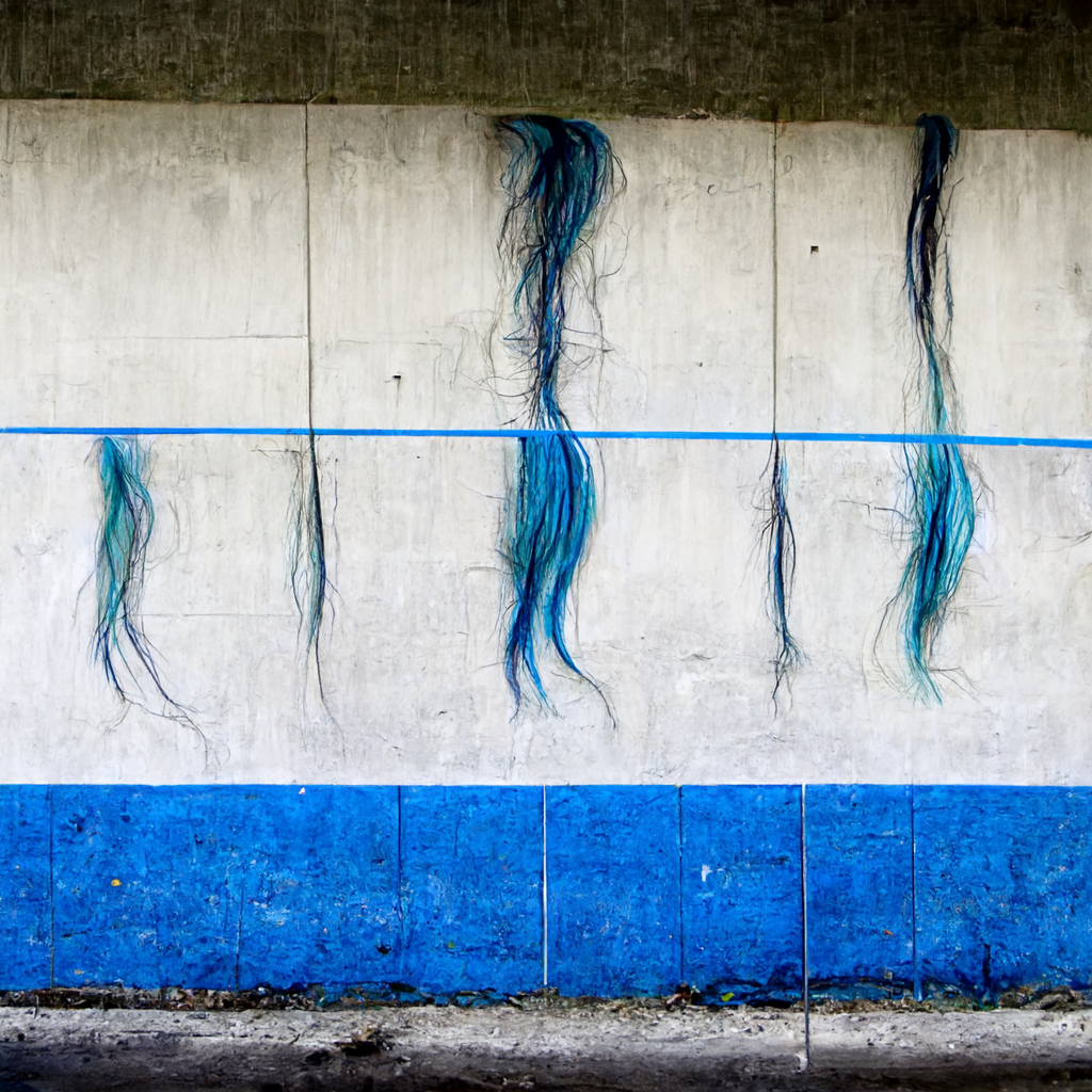 Strands of Blue and Grey