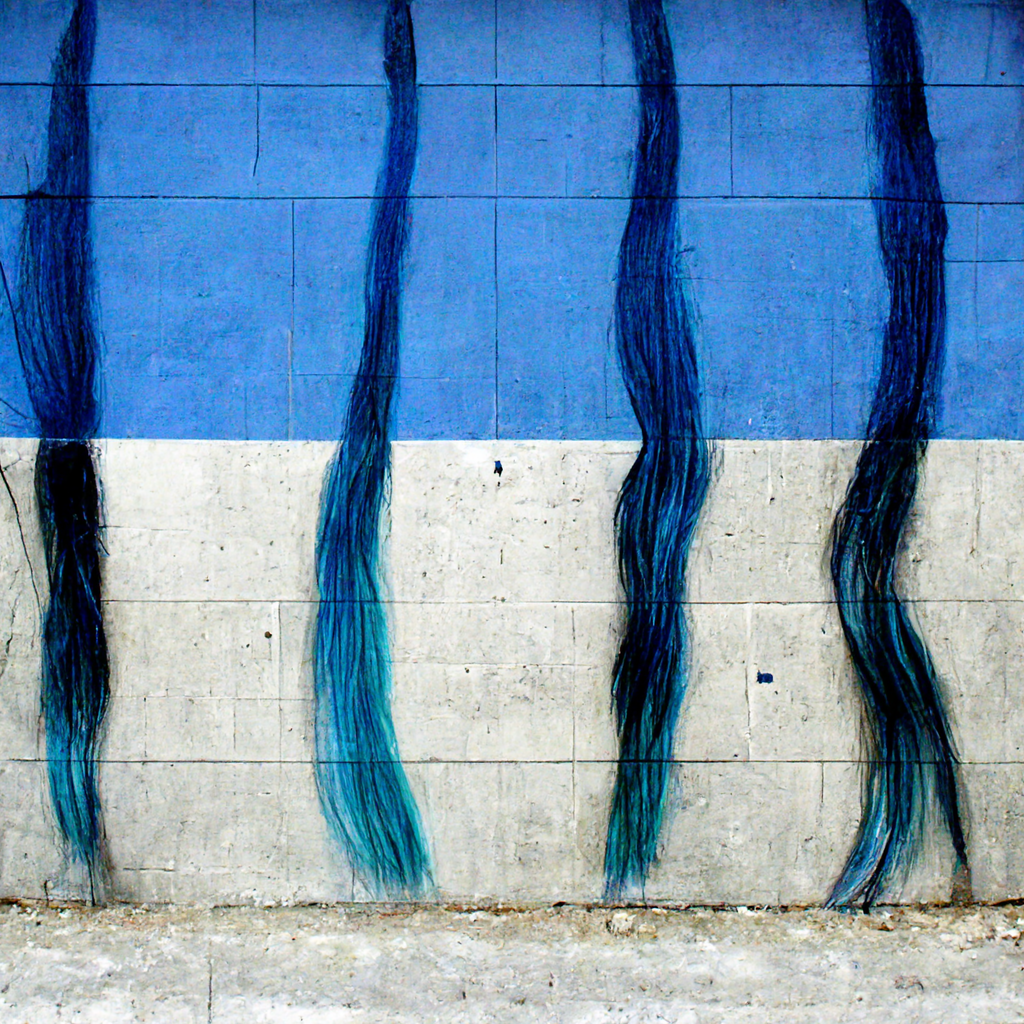 Strands of Blue and Grey