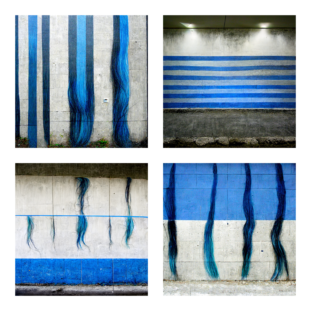Strands of Blue and Grey