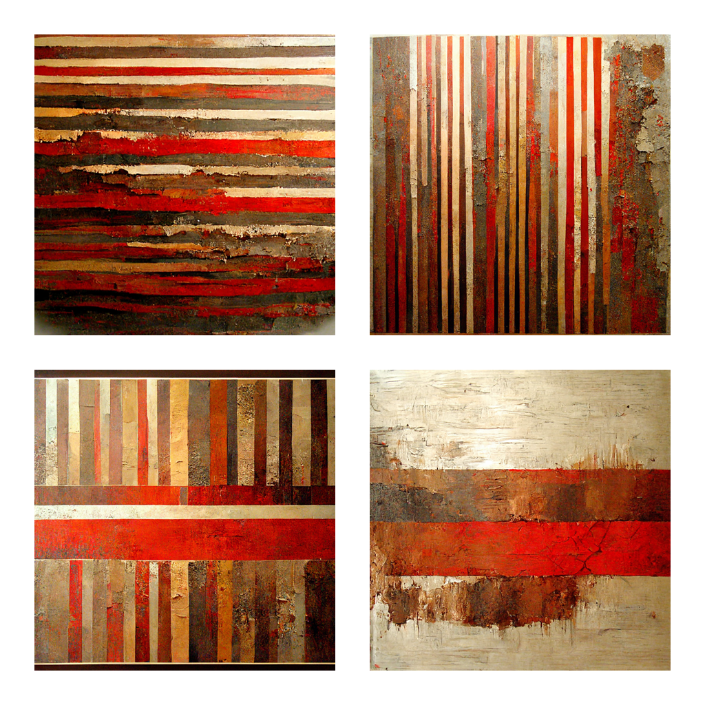 Striped of Red and Brown