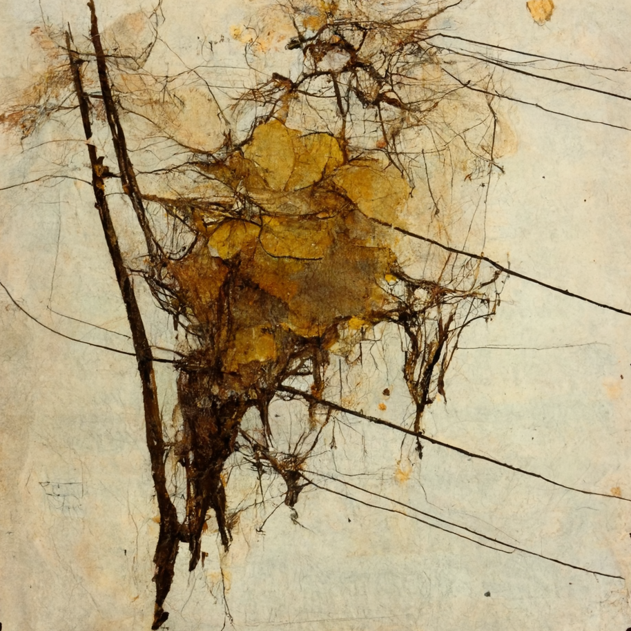Papered of Brown and Yellow