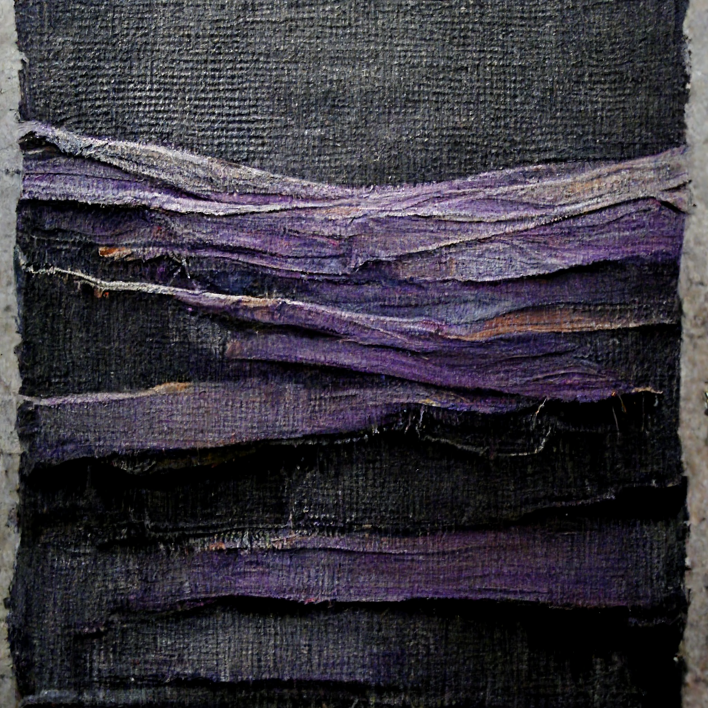Threaded of Purple and Black