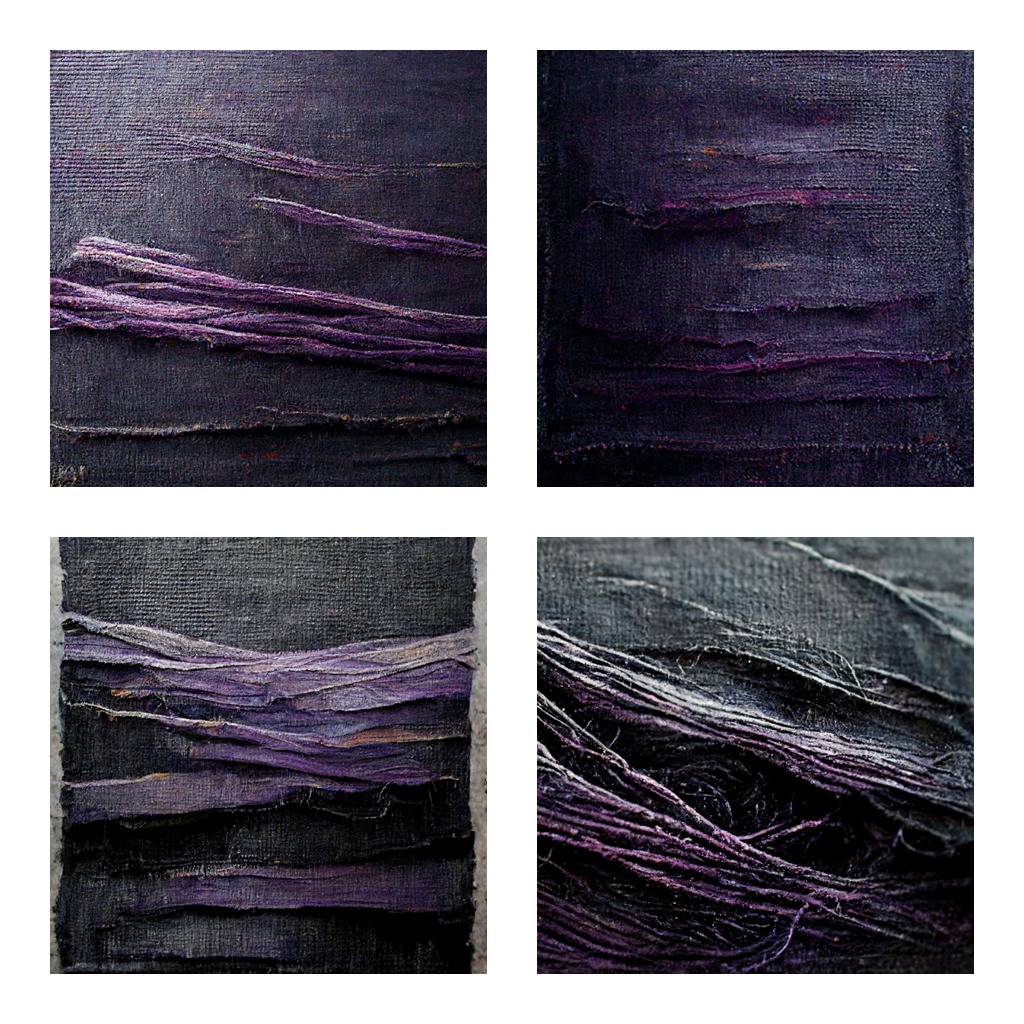 Threaded of Purple and Black