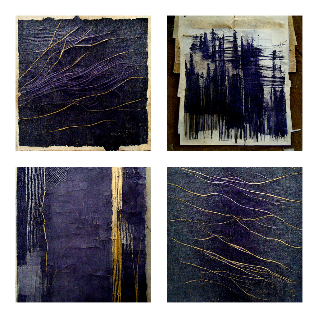 Sketches of Purple and Yellow