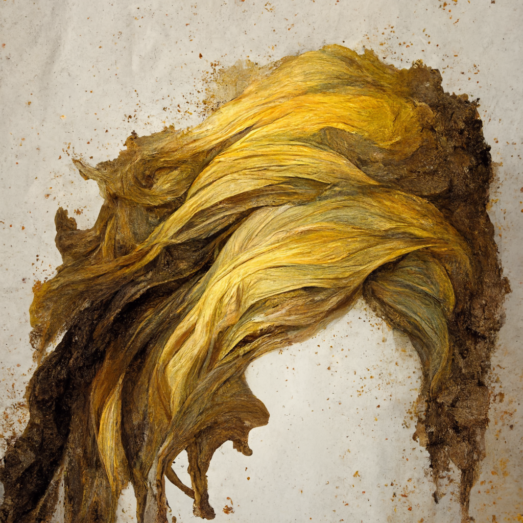 Figure of Yellow, Brown, and Beige