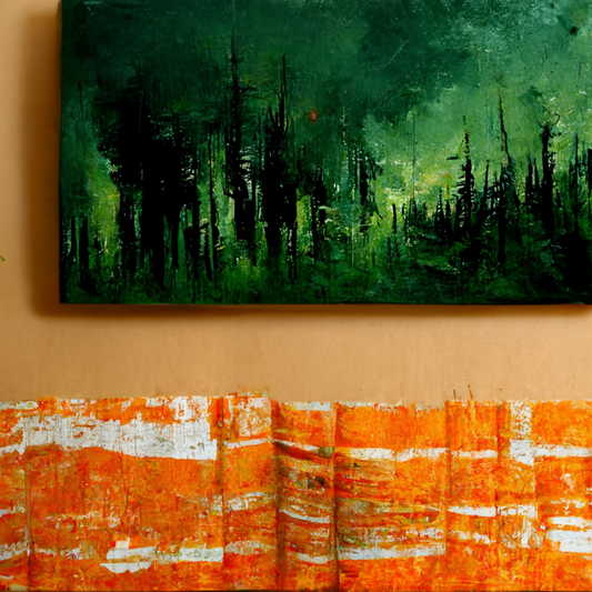 Décor of Green and Orange