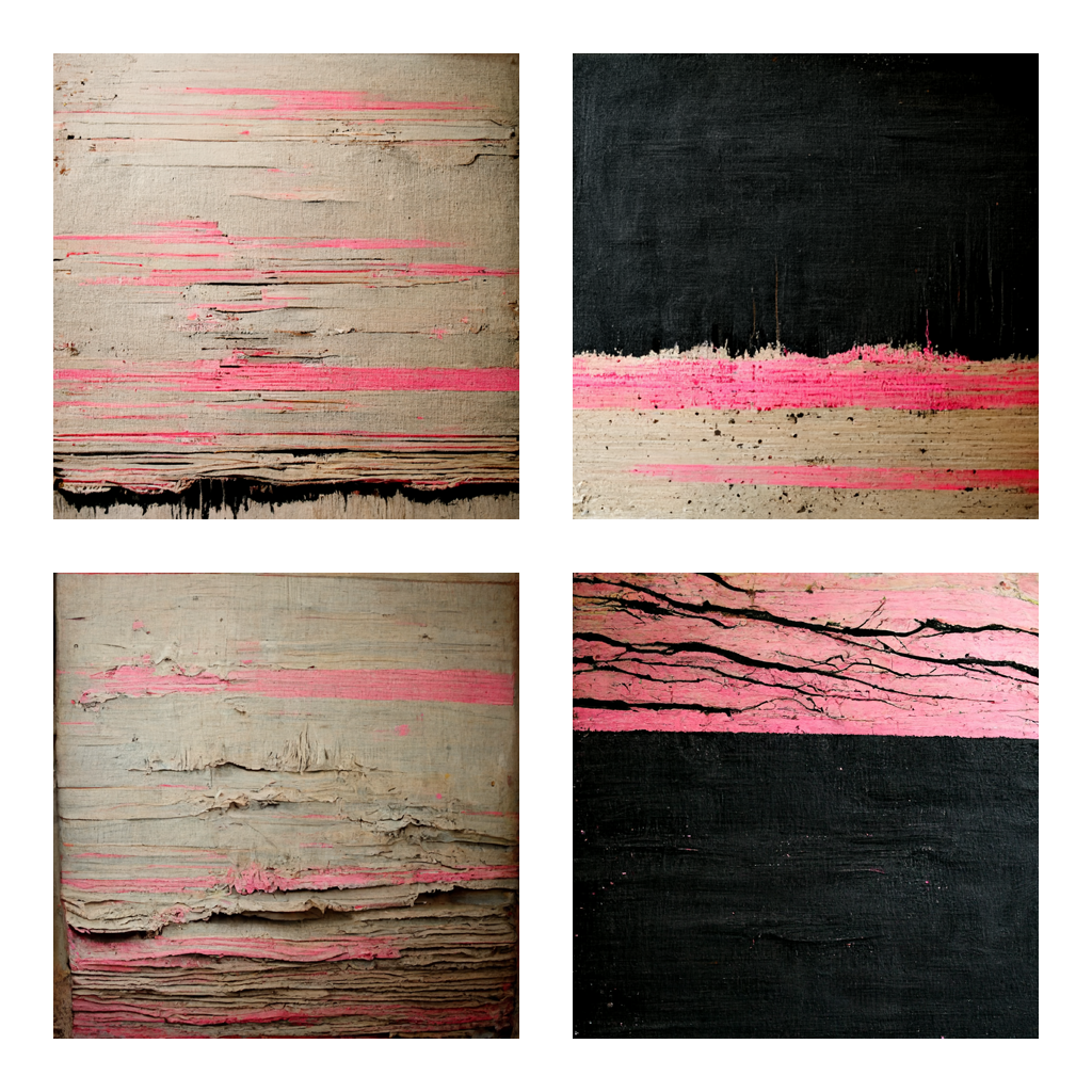 Slat of Pink and Black