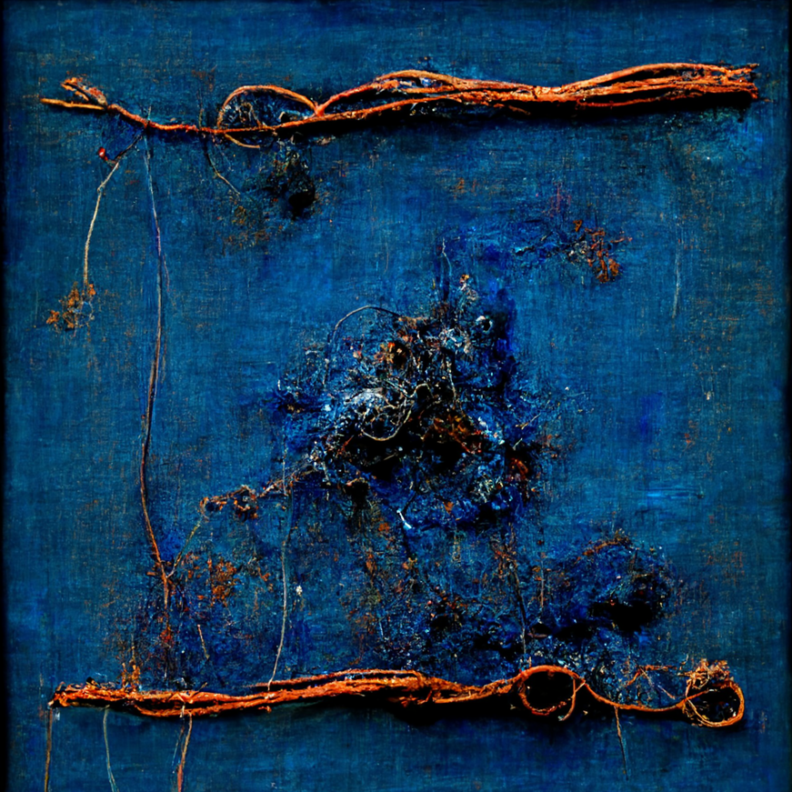 Frayed of Blue and Brown