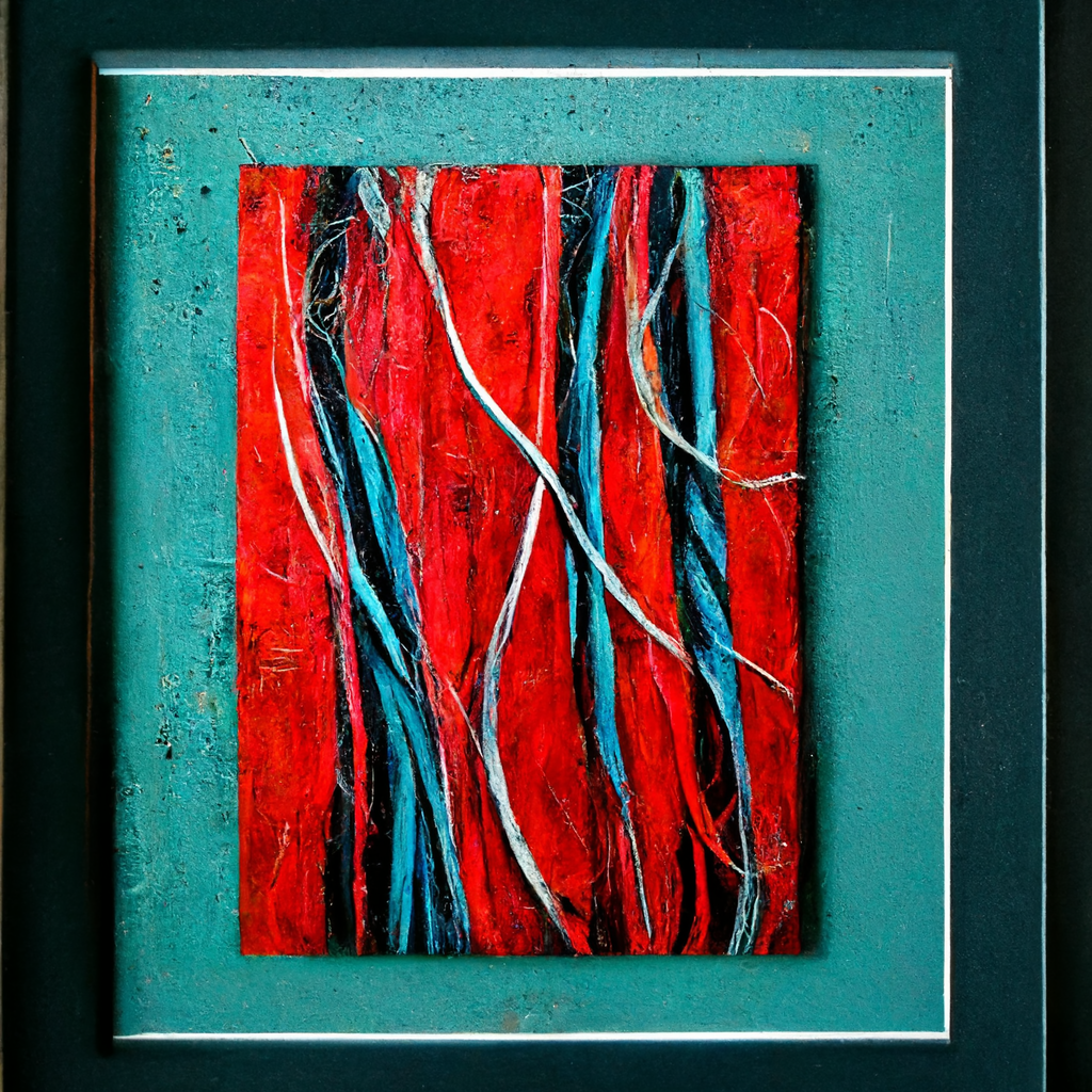 Poetry of Teal and Red