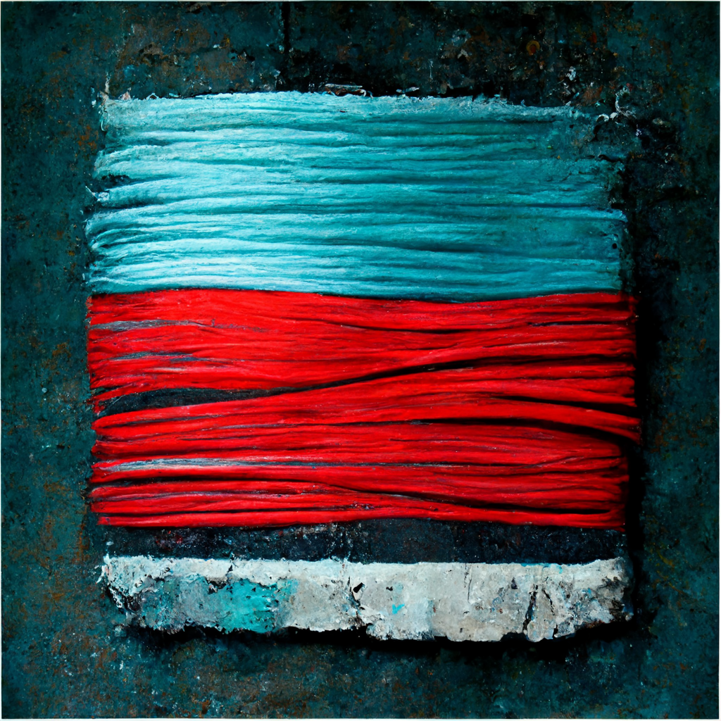 Poetry of Teal and Red