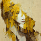Figure of Yellow, Brown, and Beige