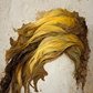 Figure of Yellow, Brown, and Beige