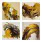 Figure of Yellow, Brown, and Beige