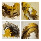Figure of Yellow, Brown, and Beige
