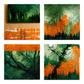 Décor of Green and Orange