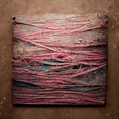 Frayed of Pink and Grey