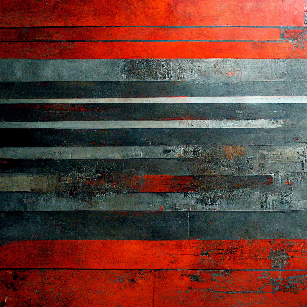Striped of Gray and Red