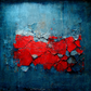 Dropped of Blue and Red
