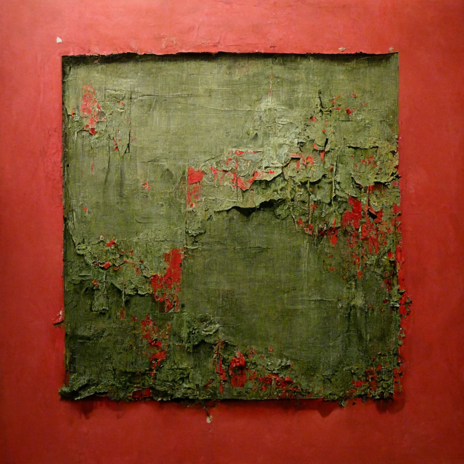 Folds of Red and Green