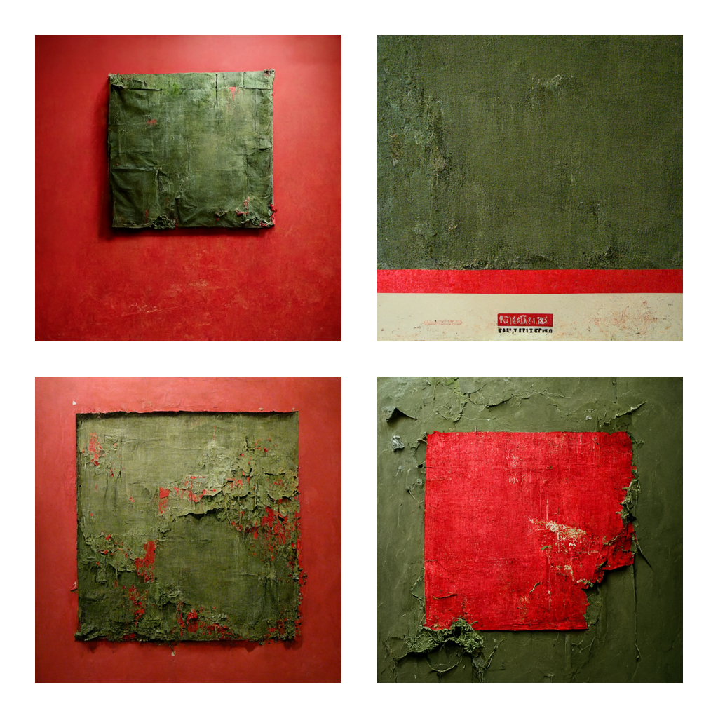 Folds of Red and Green